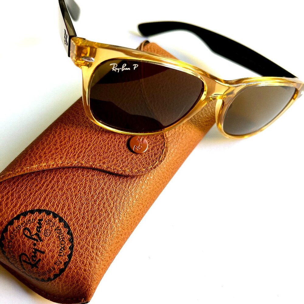 Ray Ban Sunglasses Like New Polarized Amber Clear🖤
